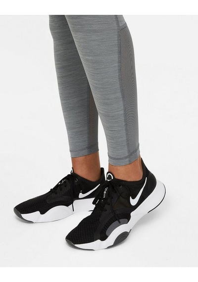 Nike Pro 365 Mid-rise Crop Training Legging Tight Fit Toparlayıcı Gri Siyah Tayt