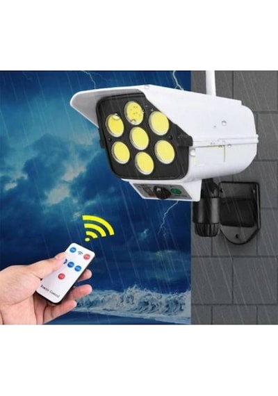 Güneş Enerjili Solar Bahçe Lambası Solar Armatür 3 Modlu 77 Ledli (529565611)
