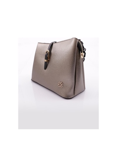Dgn 107 Kadin Zincir Detayli Omuz Ve Kol Çanta 107-2315-R8998 Platin