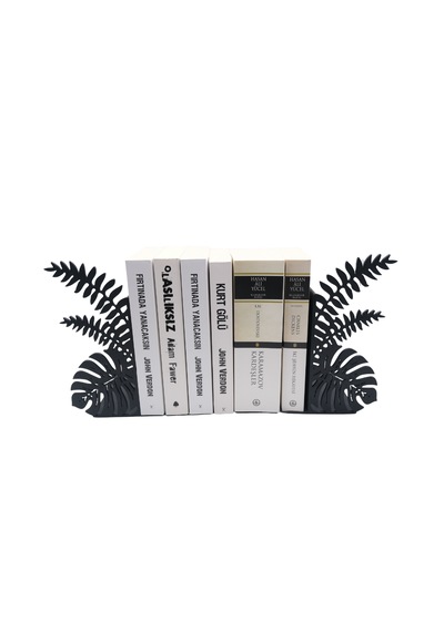 Minimal Yaprak Desenli Kitap Desteği