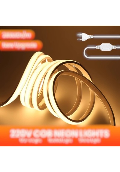 Yeni Nesil Cob Neon Led 220 Volt Günışığı 10 Metre