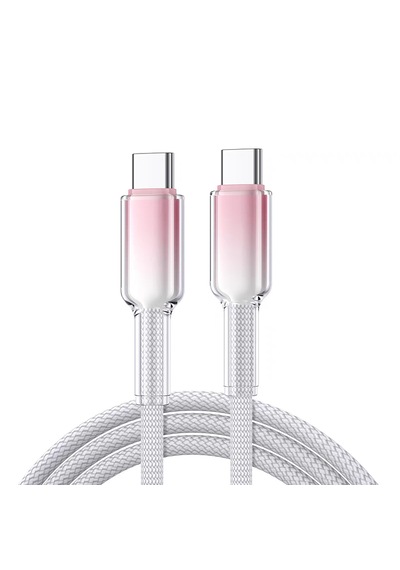 Buz Kristal Dokuma 65w Hızlı Şarj Kablosu 1 Metre Type C Bağlantılı 100 Cm