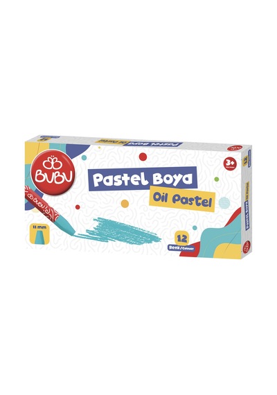 Bu-bu Pastel Boya 12 Renk Bubu-pas001 Çok Renkli