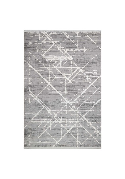 Etro Dekoratif Modern Akrilik Makine Halısı Et06 Koyu Gri