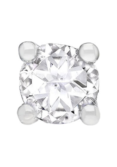 Sirius Beyaz Topaz Tektaş Erkek Küpesi 0823E0042