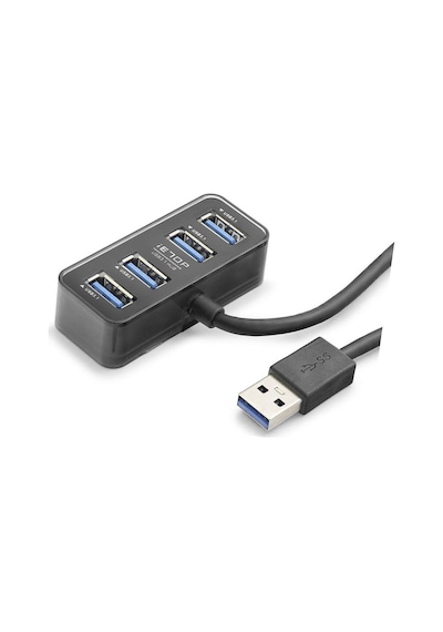 Usb Type-c 3.1 Gen1 Hub 4 Port 5 Gbps Siyah Hdx7055 Evimdeyokyok