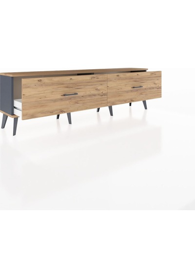 Arges Tv Ünitesi 2 Çekmeceli 176x30x51 Antrasit-çam/çam Atlas Çam/atlas Çam Arges Tv Ünitesi 2 Çekmeceli 176x30x51 Antrasit-çam/çam Atlas Çam/atlas Çam