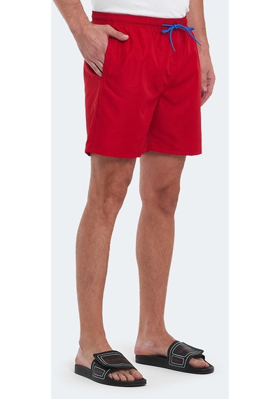 Slazenger RENO Erkek Cepli Deniz Şortu Kırmızı Mayo