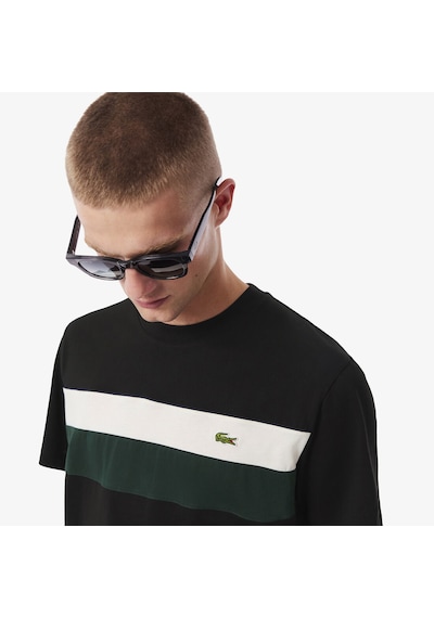 Lacoste Golf Colour Block Erkek T-shirt Siyah
