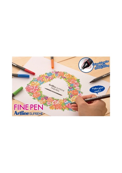 Artline Supreme Fine Pen 0.4 Mm Kalem Koyu Kahve