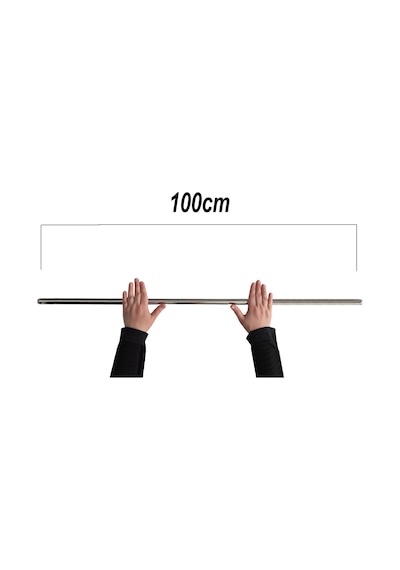 100cm Çelik Oklava 304 Kalite Paslanmaz Çelik Krom Metal Hamur Börek Baklava Yufka Açma Oklavası
