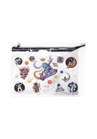 Vuki Fermuarlı Şeffaf Dosya Sulu A4 Astronot 1/s Vk-0073-07
