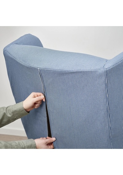 Ikea Mavi Konforlu Kanepe - Tekli Koltuk Kılıfı