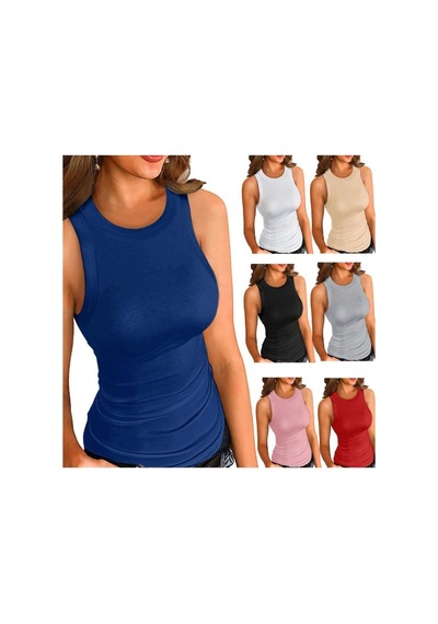 Pazarız Fitted/vücuda Oturan Crop Kalın Askılı Fitilli Esnek Örme Atlet Mor