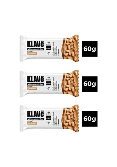Yüksek Protein Bar Yer Fıstıklı - 60 G X 3 Adet - 15g Protein, Vegan Ve Glutensiz - 797891951 Yüksek Protein Bar Yer Fıstıklı - 60 G X 3 Adet - 15g Protein, Vegan Ve Glutensiz - 797891951