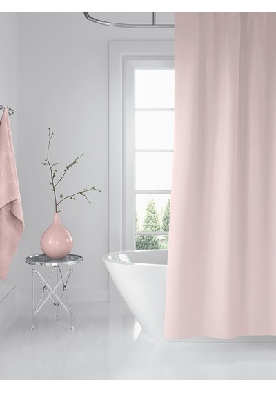 Tr Tropik Home Pudra Banyo Perdesi-banyo Dekorasyon Perdesi 180x200cm Gül Kurusu Duş Perdesi Diğer