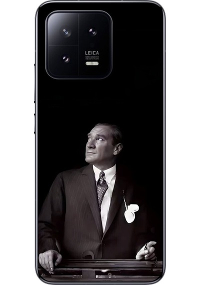 Xiaomi Mi 13 Pro Uyumlu Şeffaf Kılıf Atatürk 3 Tasarımlı
