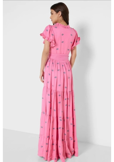 N22yn2064 Nocturne Elbise Pembe