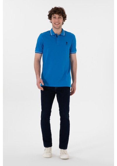 U.S. Polo Assn. Erkek Regular Fit Polo Yaka Kobalt Mavi Basic Tişört 50306011-VR077 U.S. Polo Assn. Erkek Regular Fit Polo Yaka Kobalt Mavi Basic Tişört 50306011-VR077