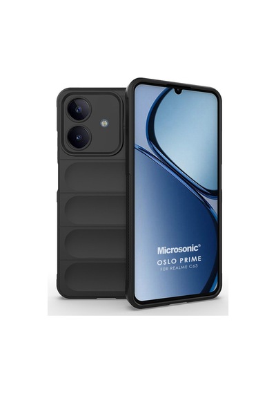 Microsonic Realme C63 Kılıf Oslo Prime Siyah -