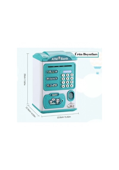 Sevimli Tasarımlı Şifreli Atm Kumbara