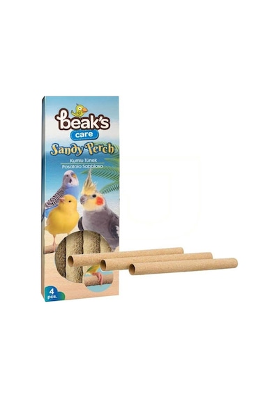 Beaks Kuşlar için Kumlu Tünek 4'lü Paket
