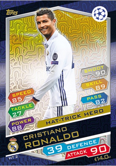 4 Paket 24 Kart Uefa Şampiyonlar Ligi 16/17 Match Attax Futbolcu Kartları