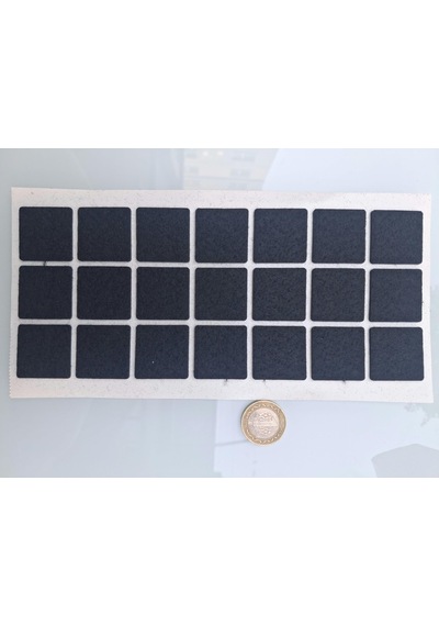 Keçe 90738 Hrd 4 Paket 30mm Siyah Masa Sandalye Koltuk Baza Ayak Çizdirmez Yapışkanlı