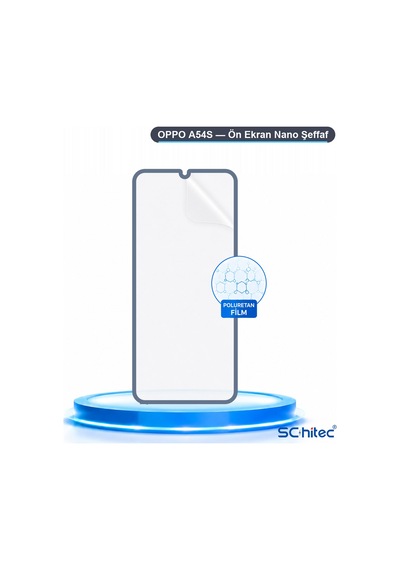 Oppo A54s Uyumlu Ön Yüzey Nano Şeffaf Hidrojel Ekran Koruyucu