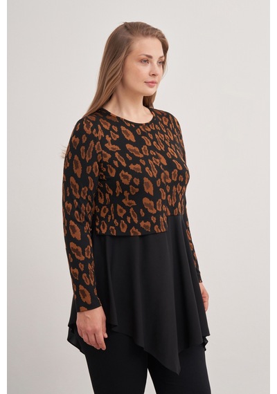 Aker 24aw15747112 Büyük Beden Tunik 24aw15747112 124 Taba