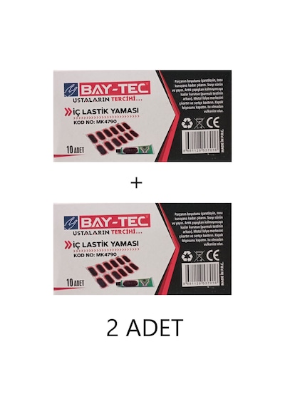 Bay-tec Iç Lastik Yaması Bisiklet Motosiklet Tamir Kiti Kod:mk4790 2 Adet