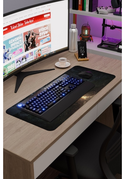 Dark Souls Kaymaz Dikişli Kauçuk Oyuncu Mousepad V1 - 70x30 Xl Gaming Mouse Pad Fare Altlığı