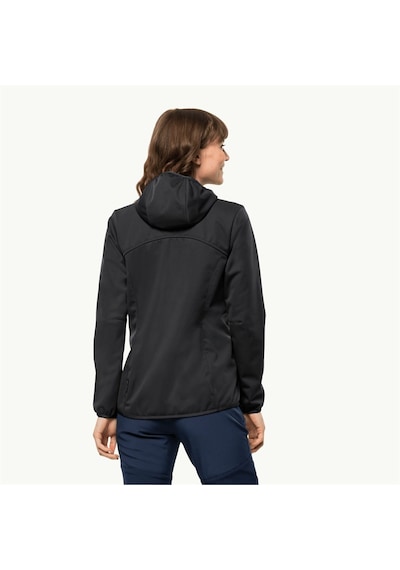 Jack Wolfskin Windhain Hoody W Kadın Mont - 6000 Siyah