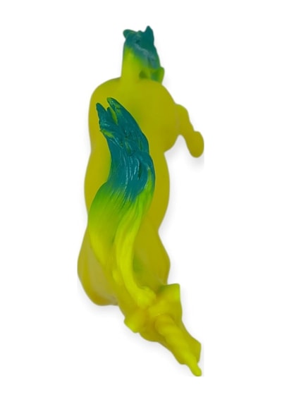Çiftlik Hayvanları Serisi - Efsanevi Unicorn 12 Cm - Sarı - Yeşil Hayvan Figürü