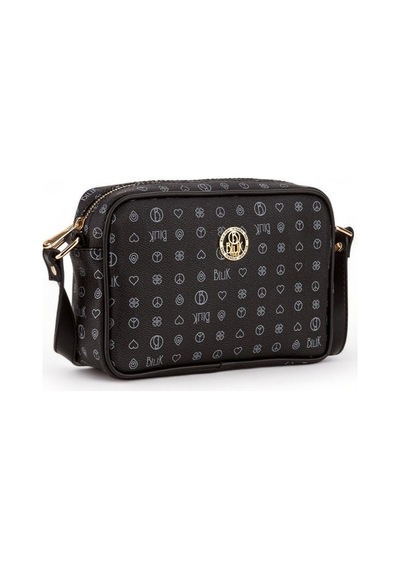 Bilik Deri Monogram Siyah Kadın Çapraz Askılı Çanta Nv 1002-mg 001
