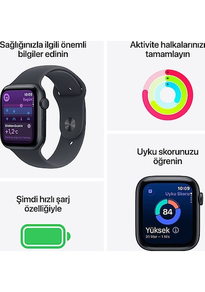 Apple Watch SE 3 Gps M/L MEHC4TU/A 40 MM Akıllı Saat (Distribütör Garantili)