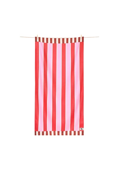 Dock And Bay Banyo Havlusu Waffle L Cherry Bomb Kırmızı Pembe