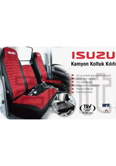 Isuzu Npr-Nqr Koltuk Kilifi  (Bordo-Siyah)1997-2010 Model 417913841