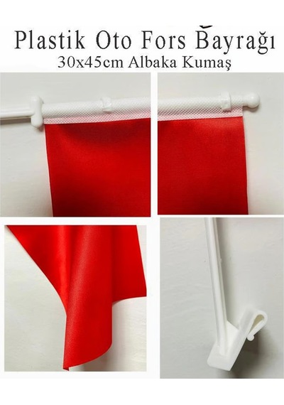 30x45 Cm Konvoy Bayrağı Alpaka Kumaş Dayanıklı, Canlı Renkli Araç Bayrağı 1 Adet Tek Ebat