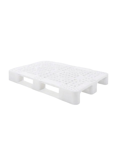 Plastik Palet Delikli Beyaz (Euro)Yük Taşıma Paleti 80X120X15 Cm