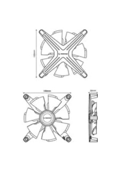 X12 Rgb Kıt Rgb 1200rpm Beyaz Gaming Oyuncu Kasa Fan Kiti