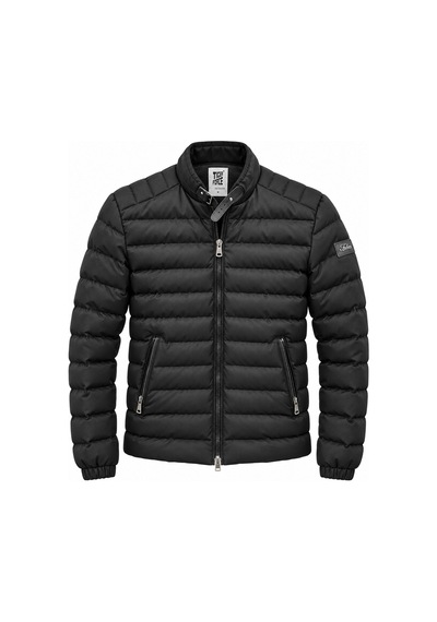 Tiger Force Slim Fit Erkek Şişme Dolum Mont 7819 Siyah