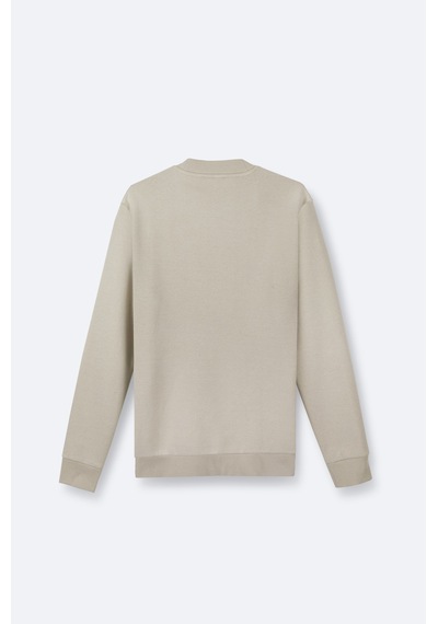 Avva Erkek Taş Bisiklet Yaka 3 İplik Şardonlu Baskılı Regular Fit Sweatshirt A42y1306