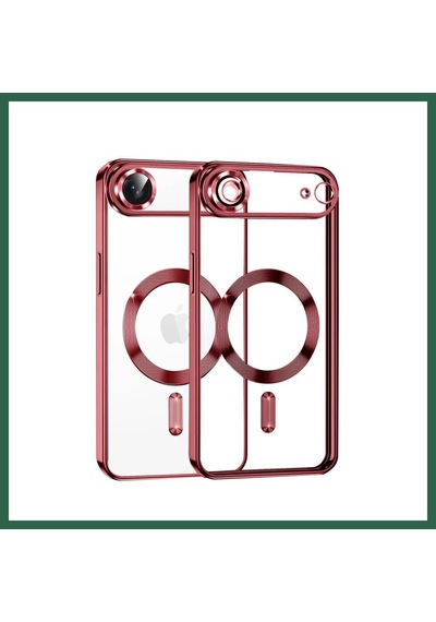 Bezos İphone 17 Uyumlu Air Uyumlu Kross Magneticsafe Kapak - Kırmızı Bzs01