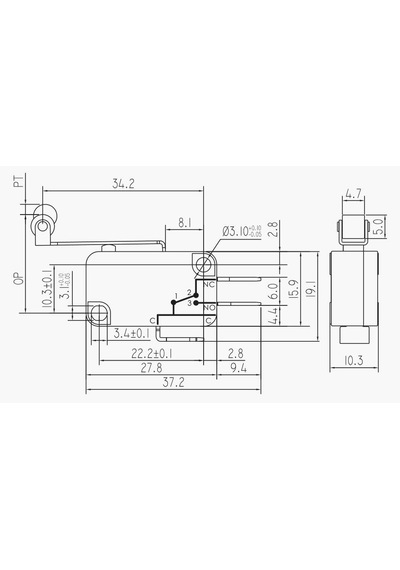 Ic 171 Micro Switch Uzun Makaralı