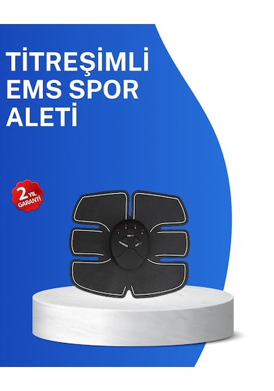 Titreşimli Ems Spor Aleti Karın Kol Ve Bacak Kas Yapma Cihazı 2025 Model Sarı