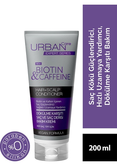 4 Adet Urban Care Expert Biotin & Caffein 200ml Saç Kremi