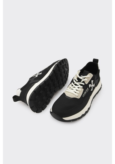 Derinet Bağcıklı Erkek Sneaker Siyah Siyah