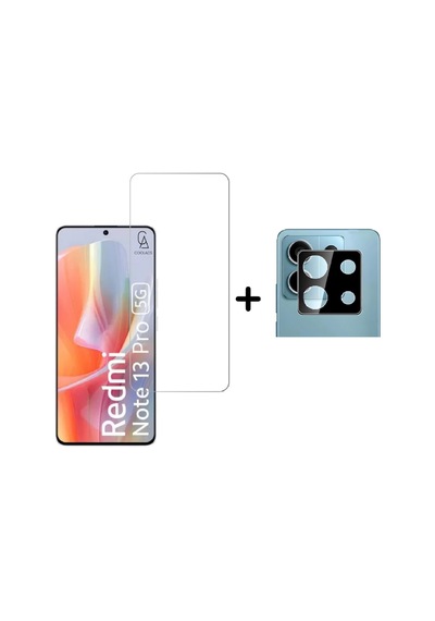 Xiaomi Redmi Note 13 Pro 5g Temperli Cam Ekran Koruyucu Ve Kamera Lens Koruyucu Seti