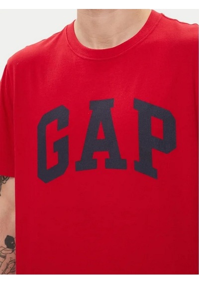 Gap 856659005 V-everyday Soft Basic Logo T Erkek Tişört Kırmızı